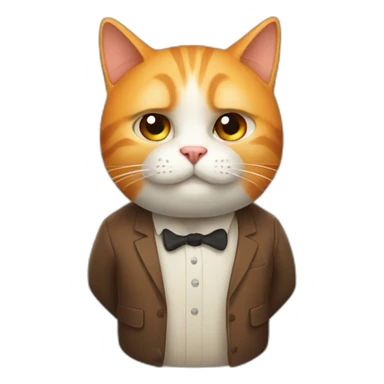 cat-anton-orange-fatty-director sticker