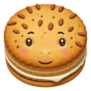 Biscuit simple sans visage sticker