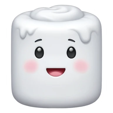 Faceless marshmallow sticker