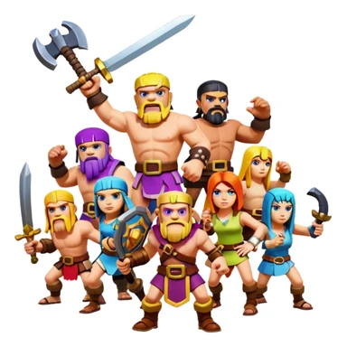 Clash of clans game sticker