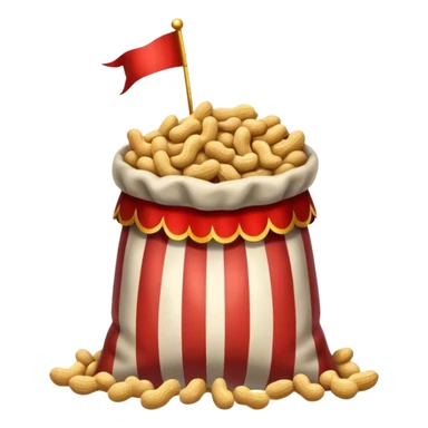Bag of peanuts at the circus sticker