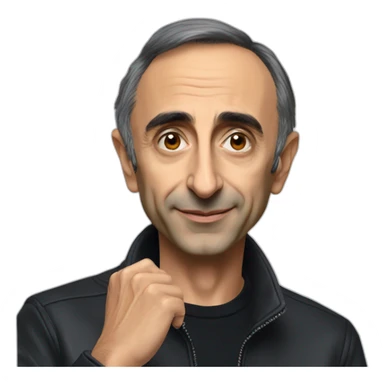 Eric zemmour avec sa calvitie sticker