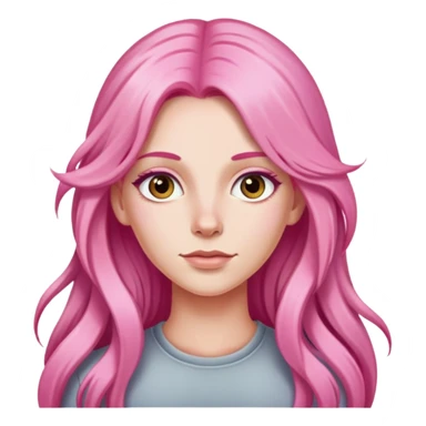Dana Dawson pink long hair sticker