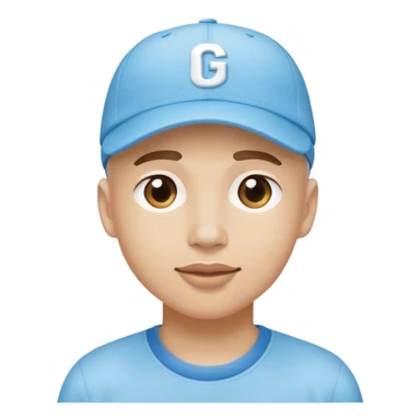 skyblue color ballcap with G sticker