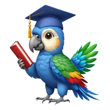 parrot graduate college sticker
