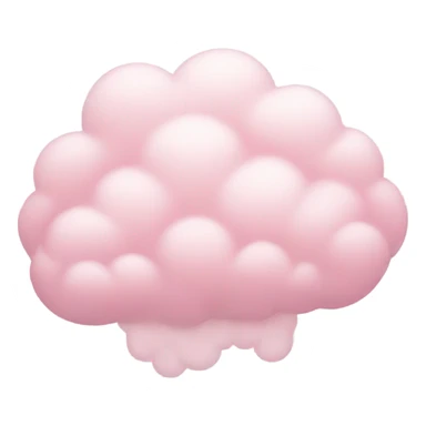 wispy pastel pink cloud sticker