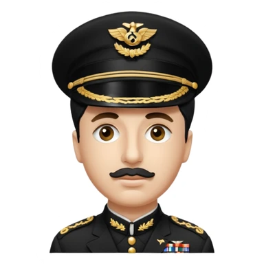 Charlie Chaplin not wearing a hat and wearing a military uniform sticker