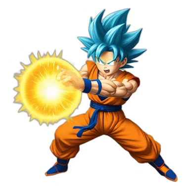 goku kamehameha sticker