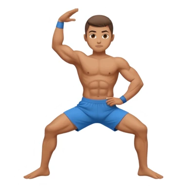 warrior boy yoga poses sticker