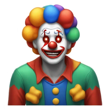 clown emoji facepalm sticker