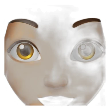 Une brune aux cheveux long entrain de se maquiller les yeux  sticker