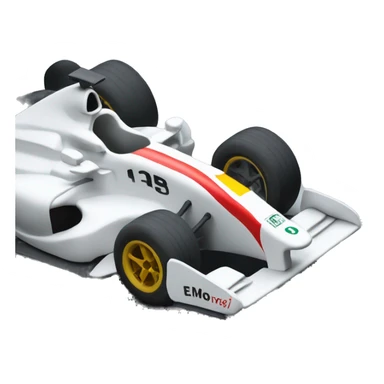 Formula one racecar being engineered sticker