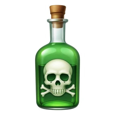 bottle of poison sticker
