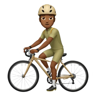 City Cyclist black man sticker