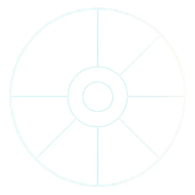 A minimalist CD disc with geometric pattern, glowing effect sticker