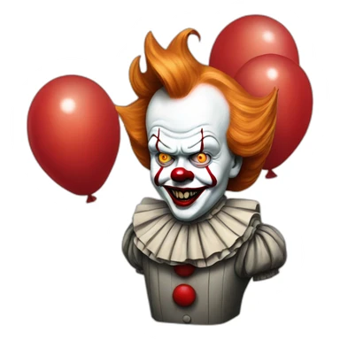 Donald trump as pennywise sticker
