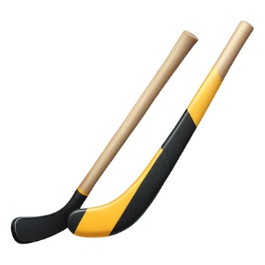 hockey stick and puck sticker