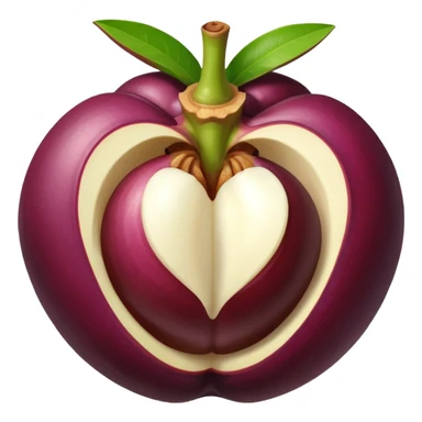 Only Mangosteen flesh sticker