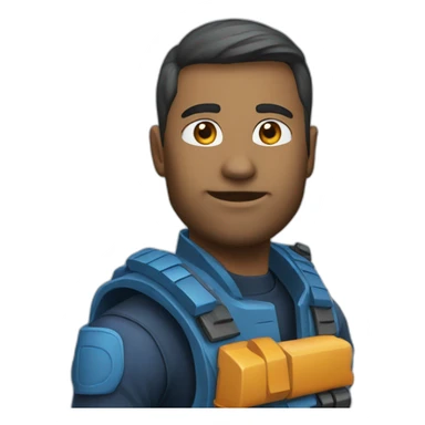 blue aim avator sticker