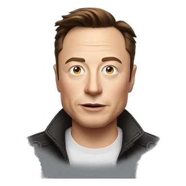 Elon musk funny emoji with 🐋 sticker