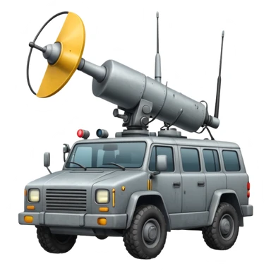 vehicle with electronic warfare equipment without gun sticker