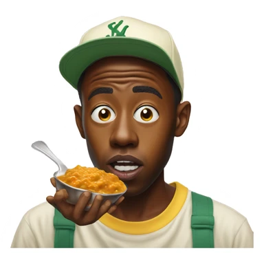 Tyler, The Creator eating curry sticker