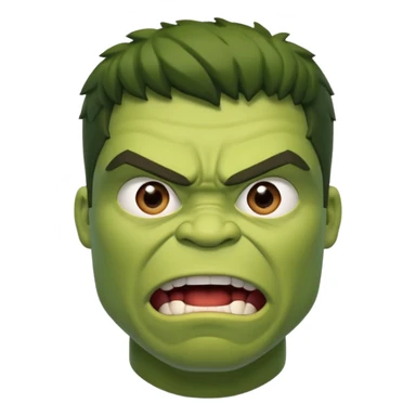 hulk cara surpresa sticker