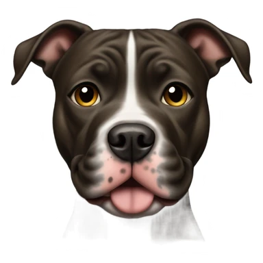 American pitbull terrier dark brindle sticker