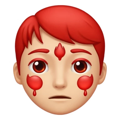 mancha vermelha na pele sticker