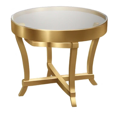 Small-round-Golden-band-glass-coffee-table sticker