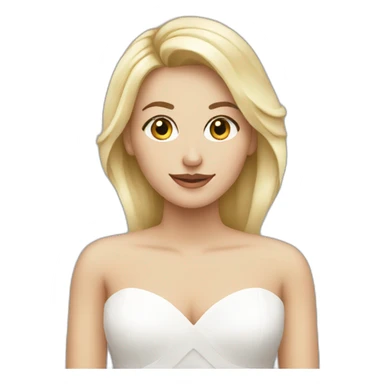 female blonde wedding photographer sticker