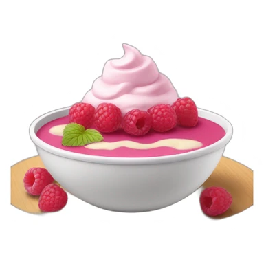 raspberry smoothie bowl sticker
