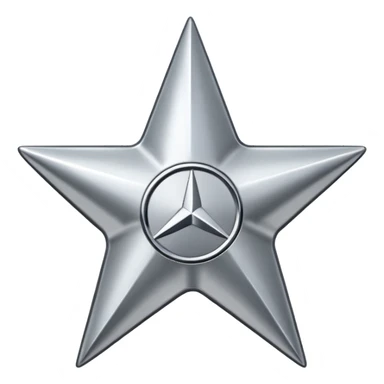 Mercedes logo sticker