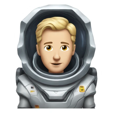 Little Ilon musk in spaceship sticker