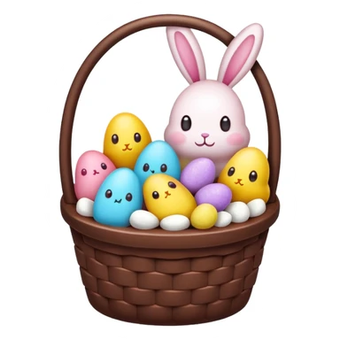  peeps marshmallow easter candy basket kawaii chocolate bunny jelly bean eggs sticker