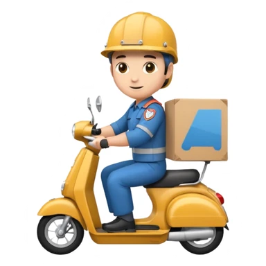 Scooter delivery sticker
