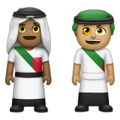 Palestine vs israel sticker