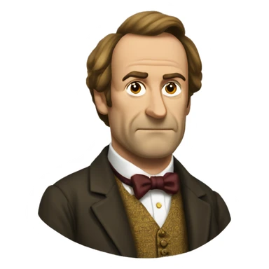 saul goodman in the 1800s sticker