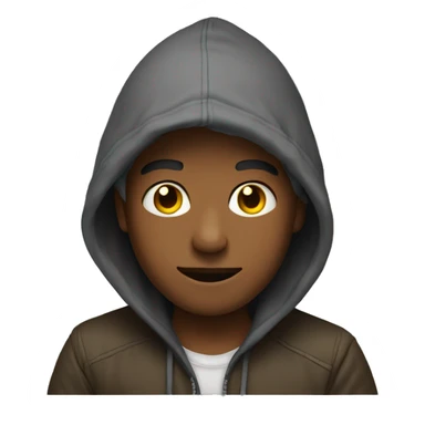 rad boy outdoors in hood sticker