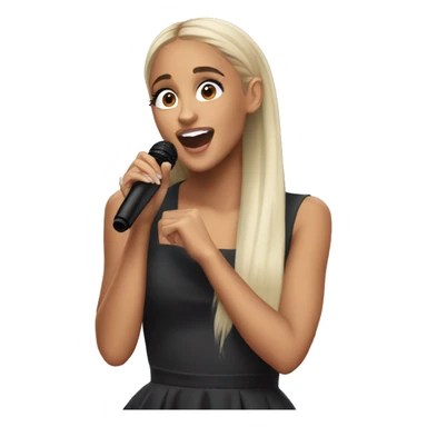 Ariana grande cantando  sticker