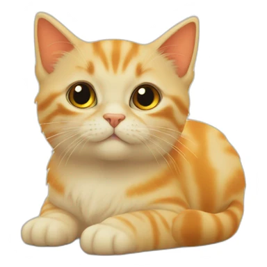 Chaton citrouille sticker