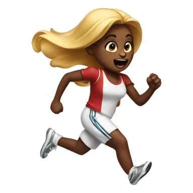 diddy running after girl sticker