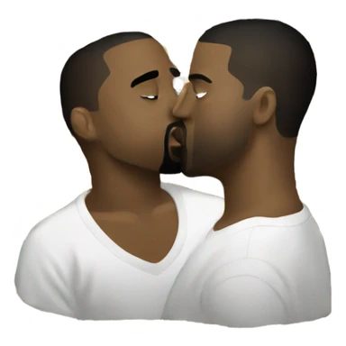 kanye west kissing kanye west sticker