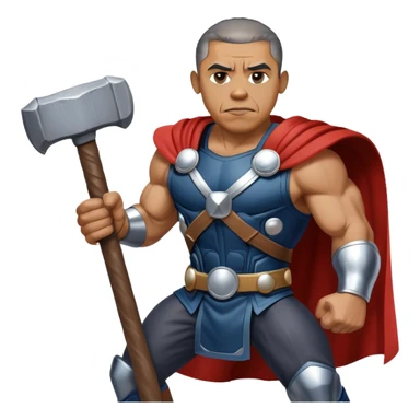 obama but hes thor sticker