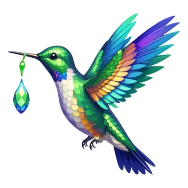 Hummingbird Drinking Nectar sticker