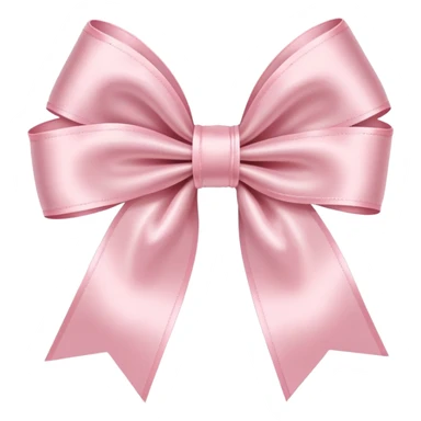 Light pink bow sticker