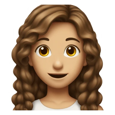 Girl with brown hair saying “I’m so excited for my party!” sticker