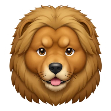 Tibetan Mastiff, close-up face, big mane sticker