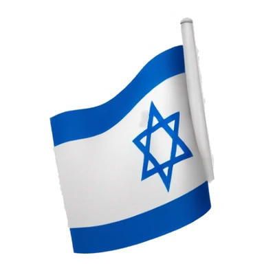 flag of israel waving sticker