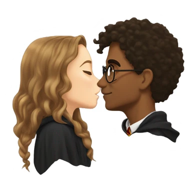 harry potter kissing hermione sticker